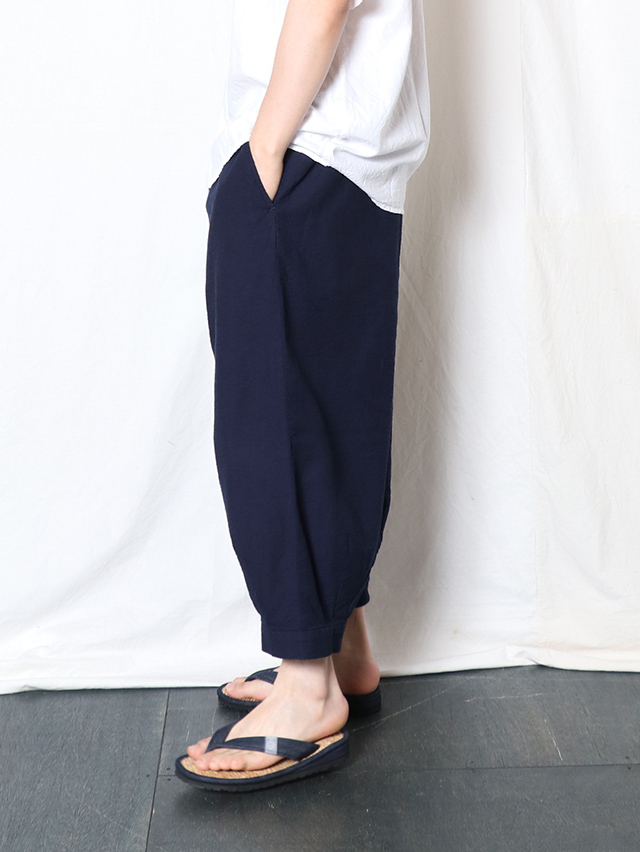 インディゴドビーサムライ8分丈パンツ TIGRE BROCANTE