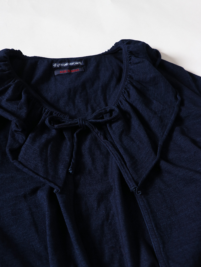 Thin Line絞りオーバーギャザードロップチュニック TIGRE BROCANTE