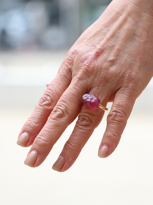 INDIA STONE RING TIGRE BROCANTE