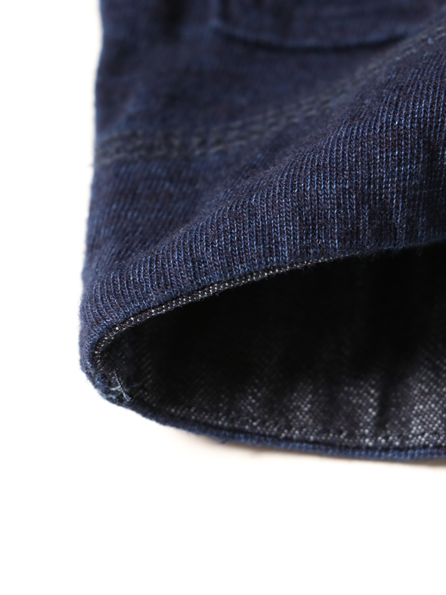 インディゴ天竺ラウンドヘムカーディガン TIGRE BROCANTE