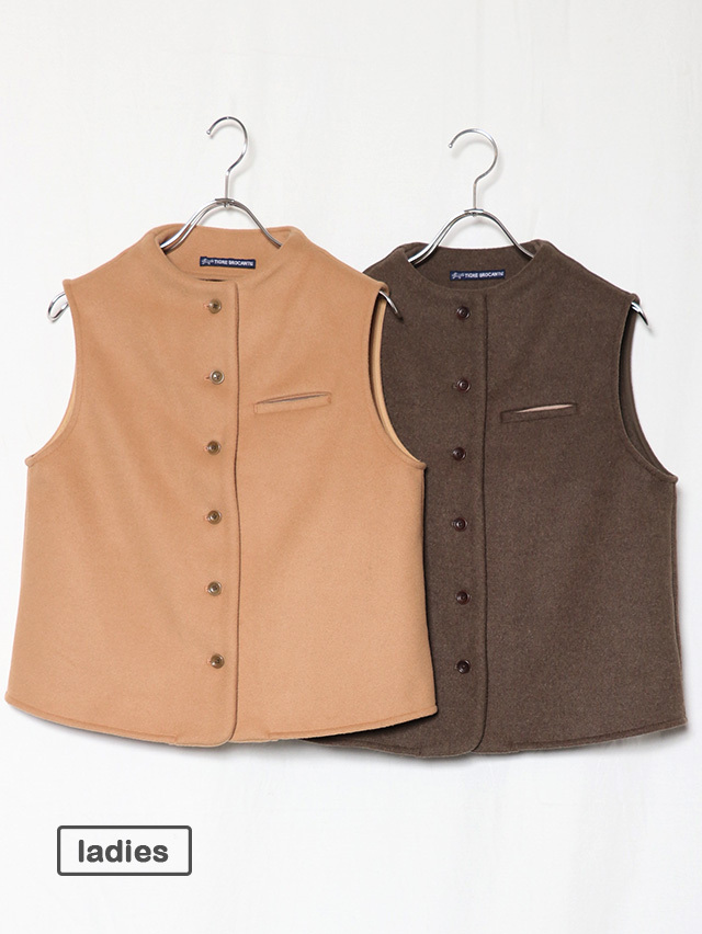 イタリーメルトンボトルネックベスト