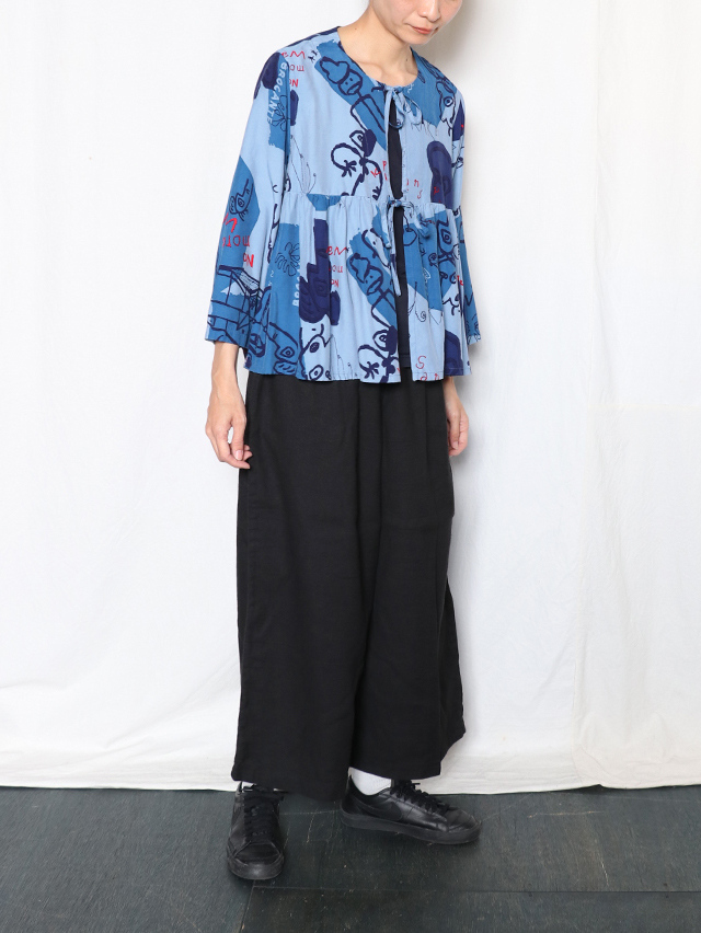 KAKEI boys レーヨンスウィッチtieカーディガン TIGRE BROCANTE