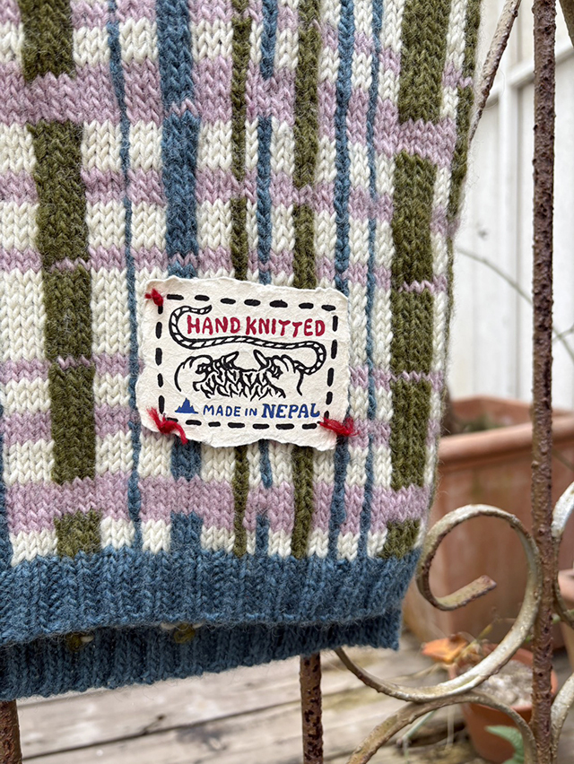 バンブーチェックニットベスト(Ladies F) TIGRE BROCANTE