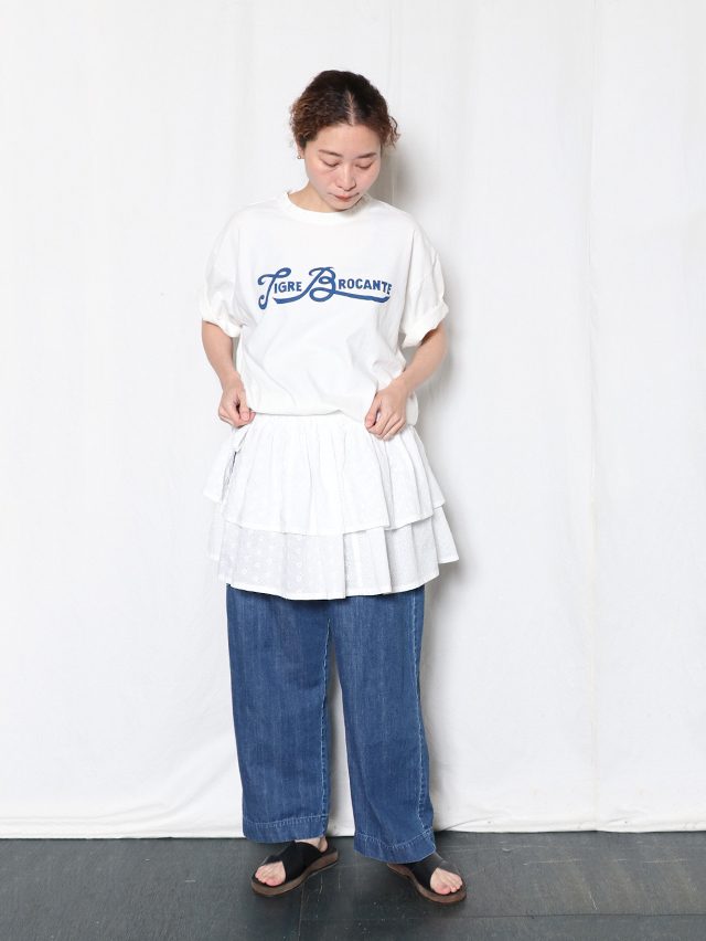 レースMIXラップフリルスカート TIGRE BROCANTE