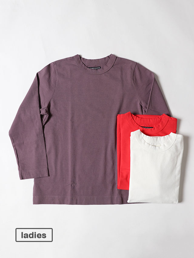 アメリカンヴィンテージライト天竺レディースクルー9分袖T