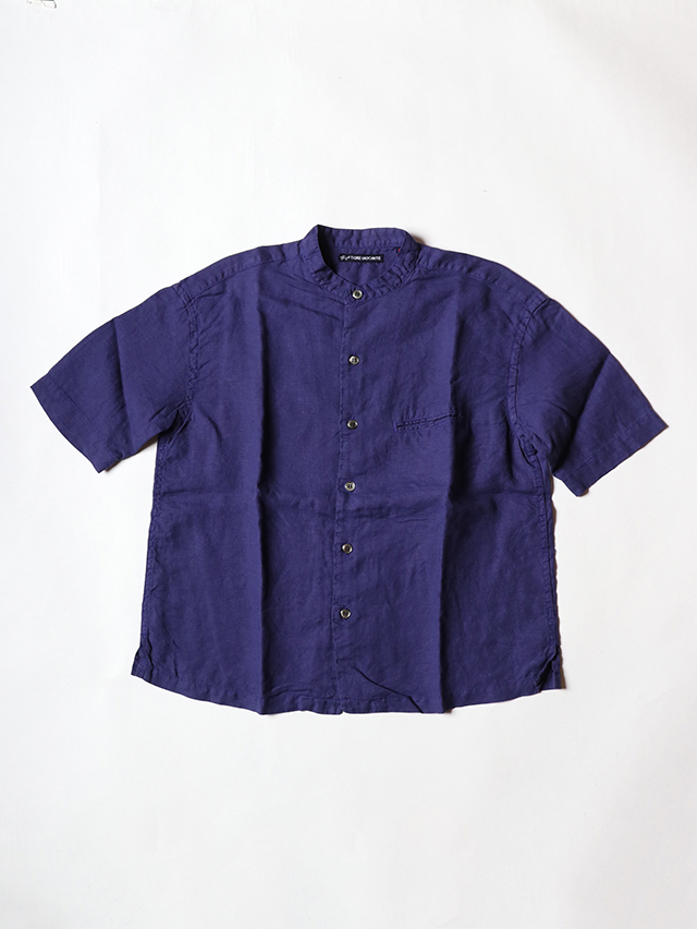 60/1ライトリネンベニススタンド半袖シャツ TIGRE BROCANTE