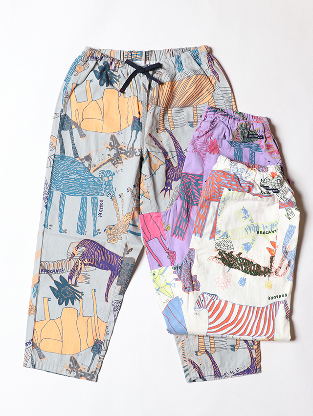 Lively animals ヘリンボンタゴサクパンツ TIGRE BROCANTE
