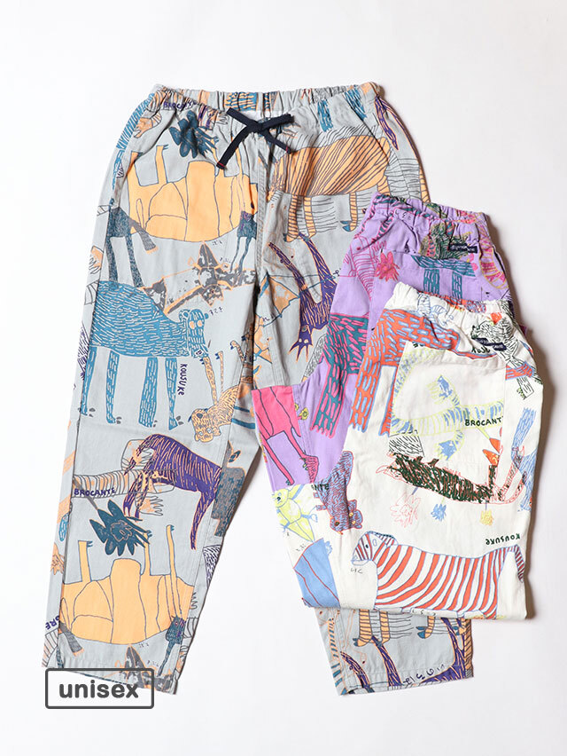 Lively animals ヘリンボンタゴサクパンツ