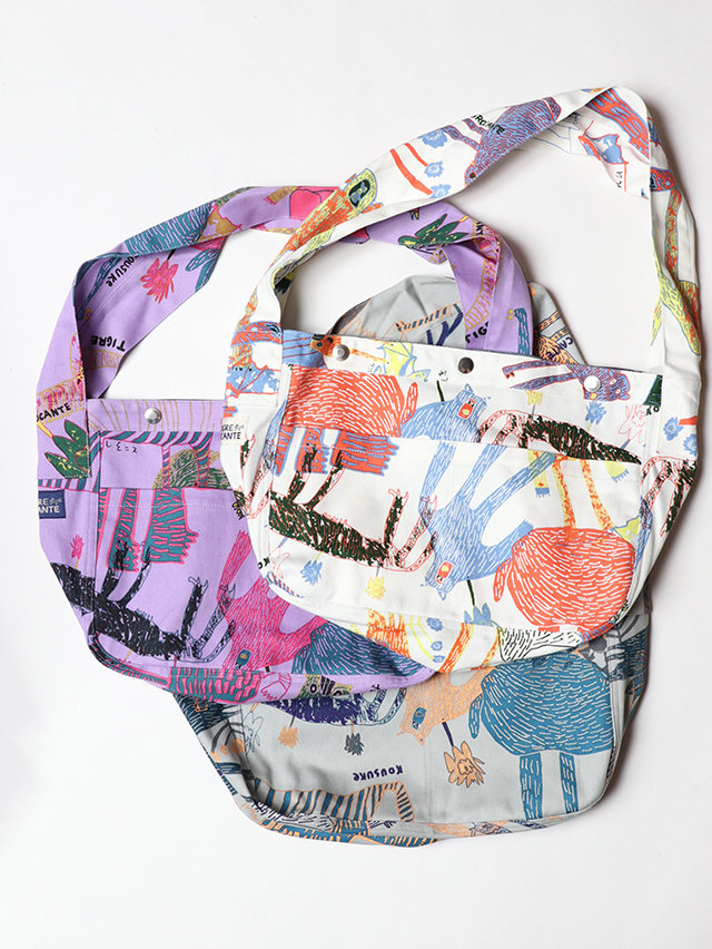 Lively animals カツラギ メッセンジャーバッグ TIGRE BROCANTE