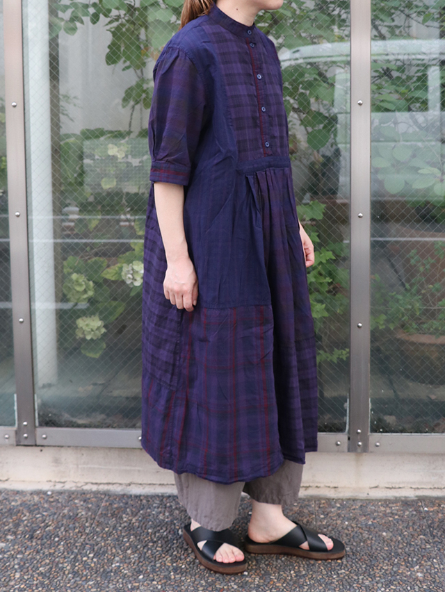 マドラスチェックMIXプルオーバータックワンピース TIGRE BROCANTE