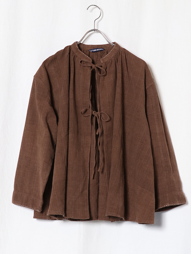マーレットチュニック マグア Handwoven Cotton ギャザーtieチュニック TIGRE BROCANTE
