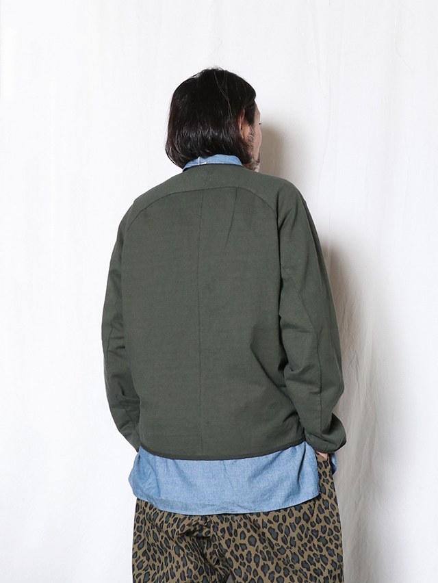 ミディアムハード天竺ARMYカーディガン TIGRE BROCANTE