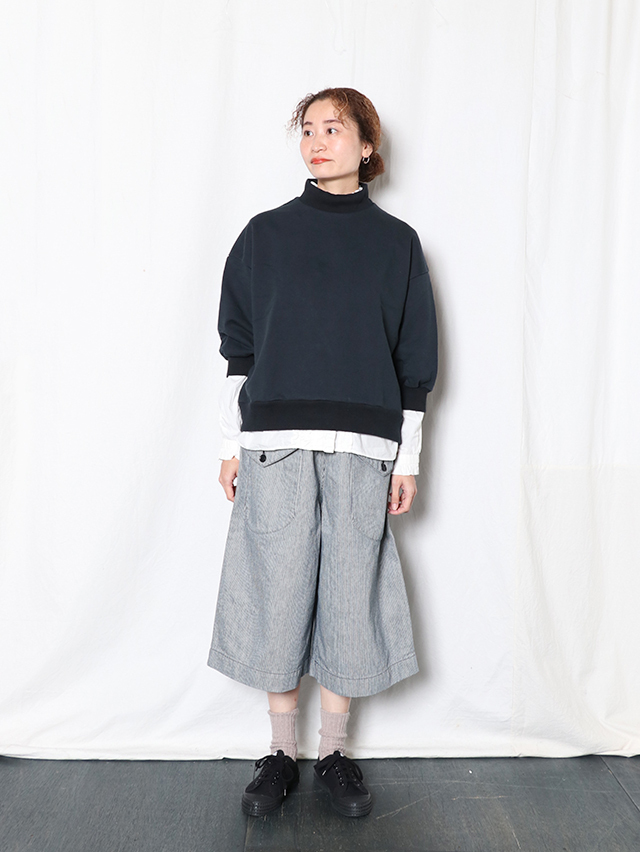 スモールヒッコリーカーゴキュロットパンツ TIGRE BROCANTE