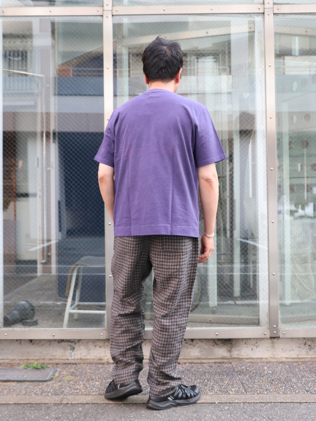 モノクロチェックリネンタゴサクロングパンツ TIGRE BROCANTE