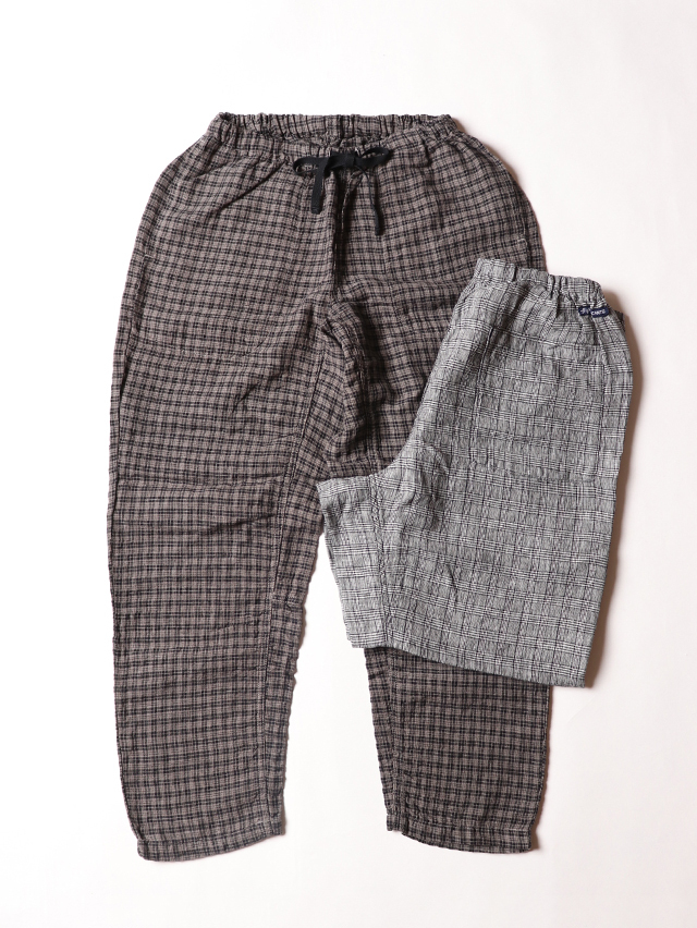 【新品未使用】TIGRE BROCANTE リネンタゴサクパンツ モノクロチェックリネンタゴサクロングパンツ TIGRE BROCANTE