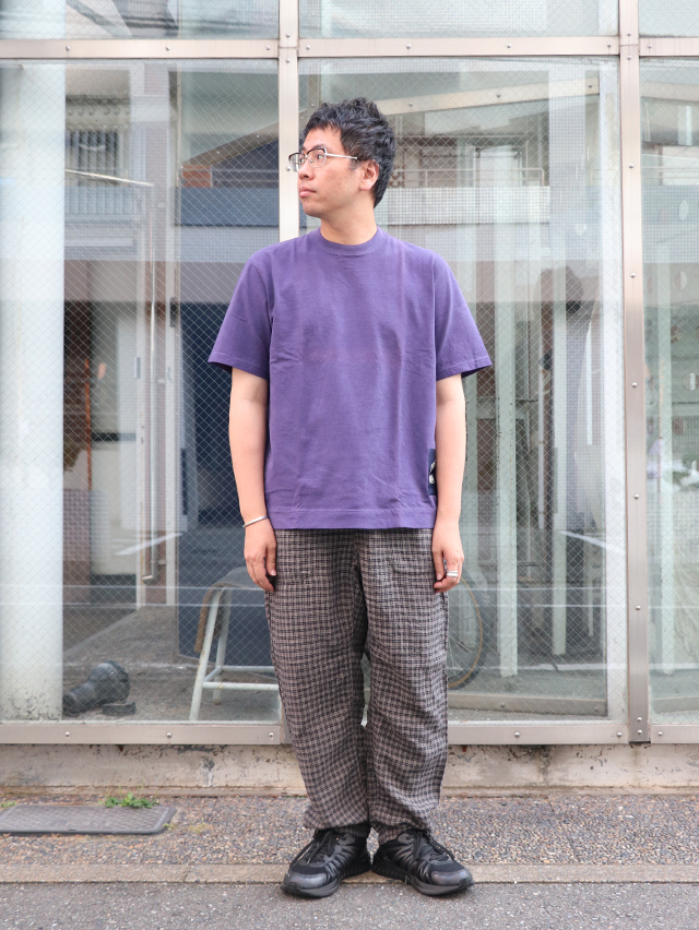 モノクロチェックリネンタゴサクロングパンツ TIGRE BROCANTE