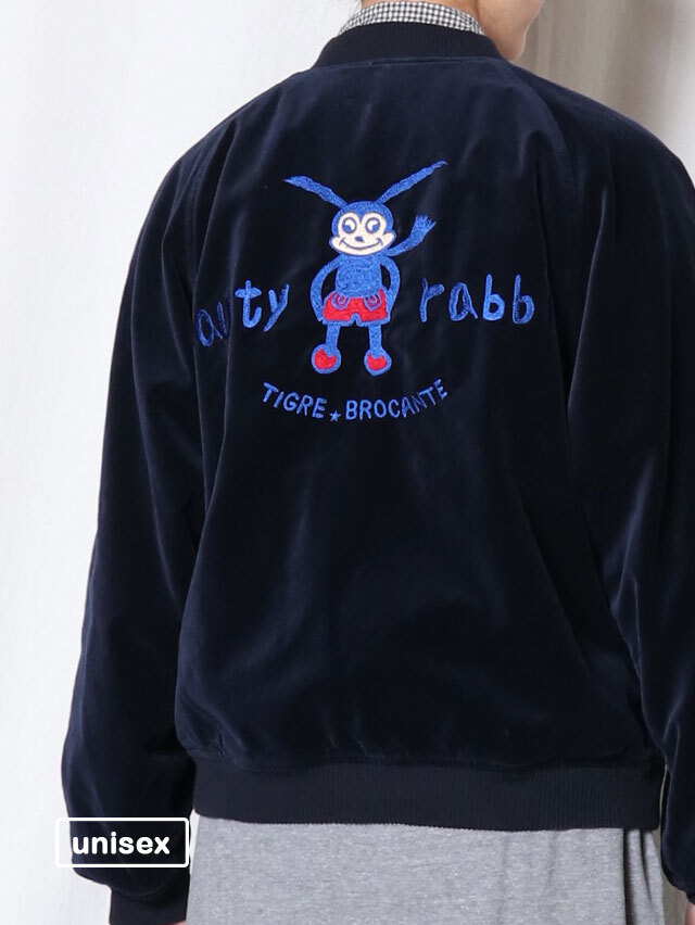 【予約商品】Naugty rabbit刺繍スカジャン★クーポン対象
