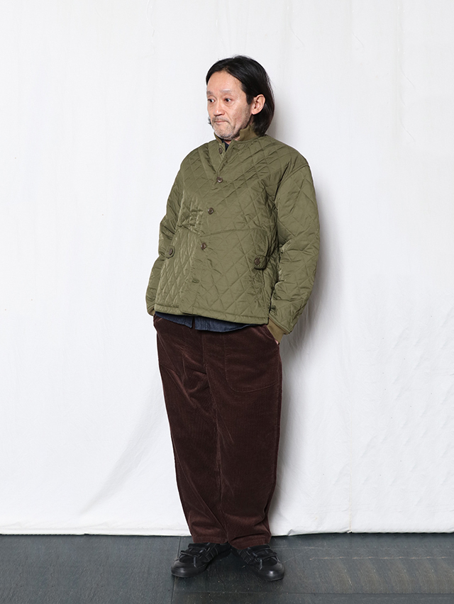 ナイロンツイルキルティングボンバーマンリブジャケット TIGRE BROCANTE