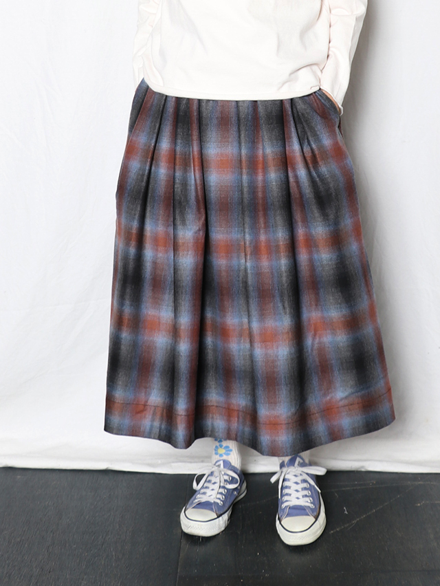 TIGRE BROCANTE】ドラゴンコードストライプ ポケットフィセルスカート TIGRE BROCANTE(ティグルブロカンテ)ドラゴンコードストライプ