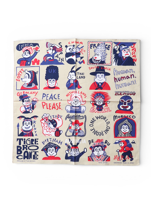 One worldガーゼバンダナ TIGRE BROCANTE