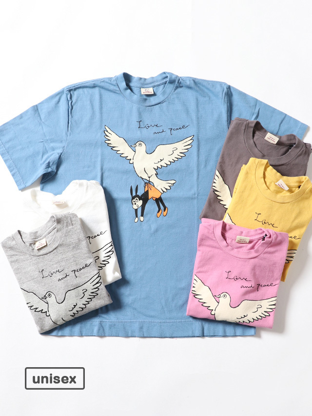 ティグルブロカンテ カットソー TIGRE BROCANTE メンズ レディース ピジョンナッティー ショートスリーブTシャツ WHITE BP-56-TPO-1 メール便可 TIGRE BROCANTE ティグルブロカンテ ピジョンナッティー