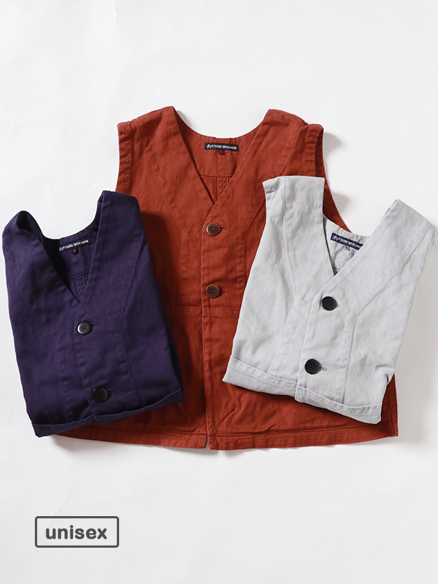 ピュアセームツイルダブルフロントベスト TIGRE BROCANTE