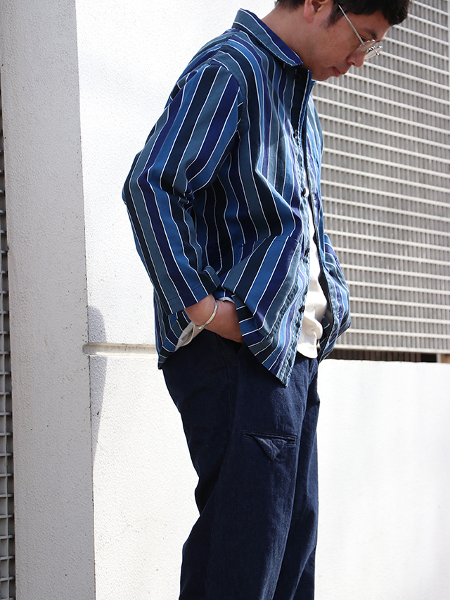 レインボーストライプレギュラーカバーオール TIGRE BROCANTE