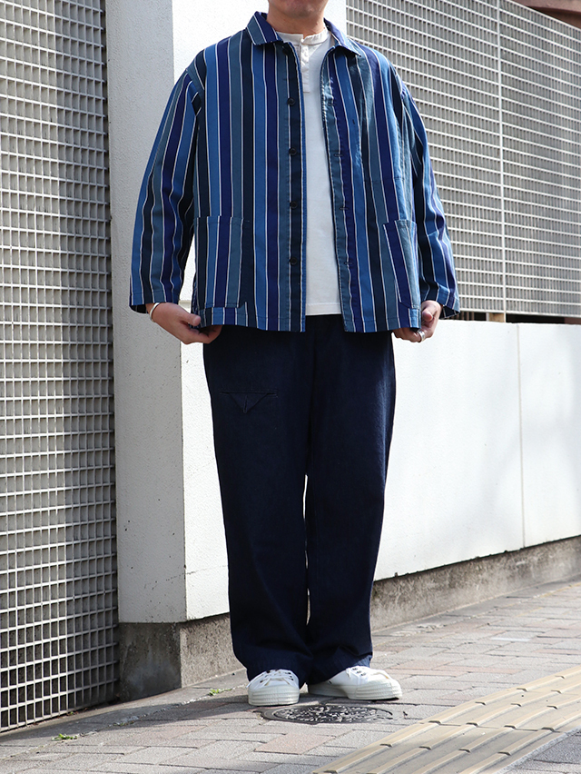 レインボーストライプレギュラーカバーオール TIGRE BROCANTE