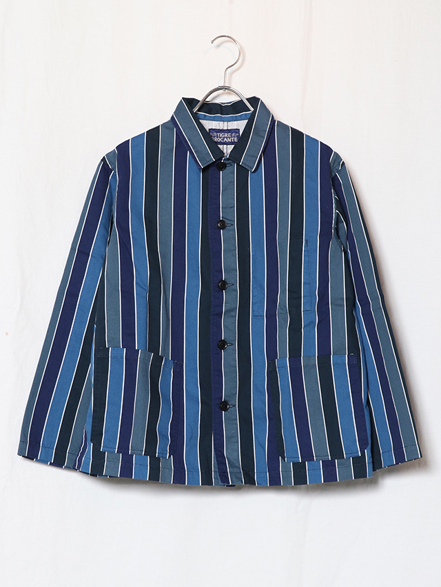 レインボーストライプレギュラーカバーオール TIGRE BROCANTE