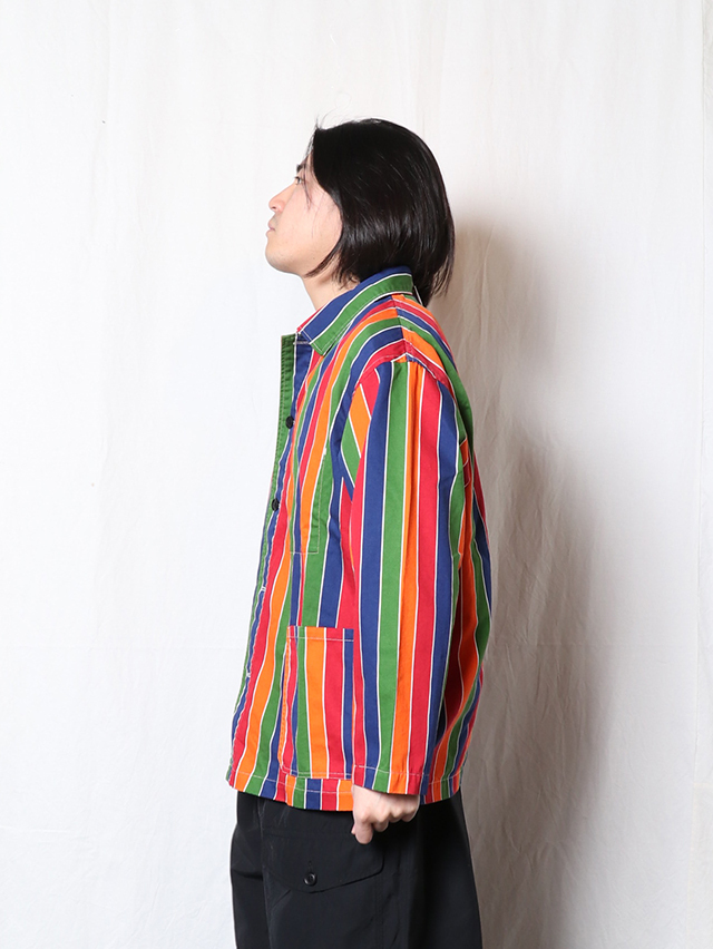 レインボーストライプレギュラーカバーオール TIGRE BROCANTE