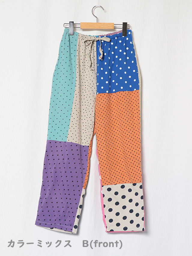 リメイクドットTシャツMixクルタパンツ TIGRE BROCANTE