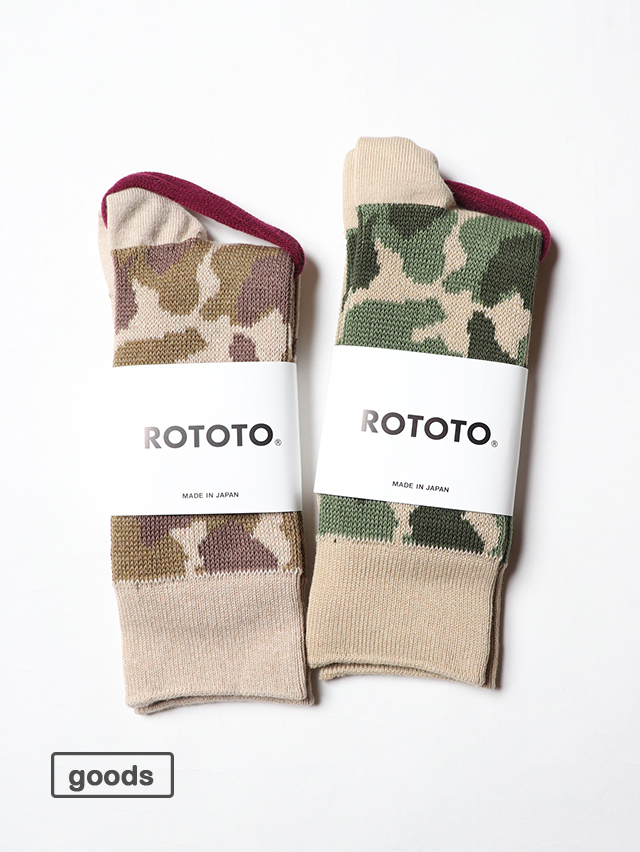 【ROTOTO】 DUCK HUNTER CAMO ソックス