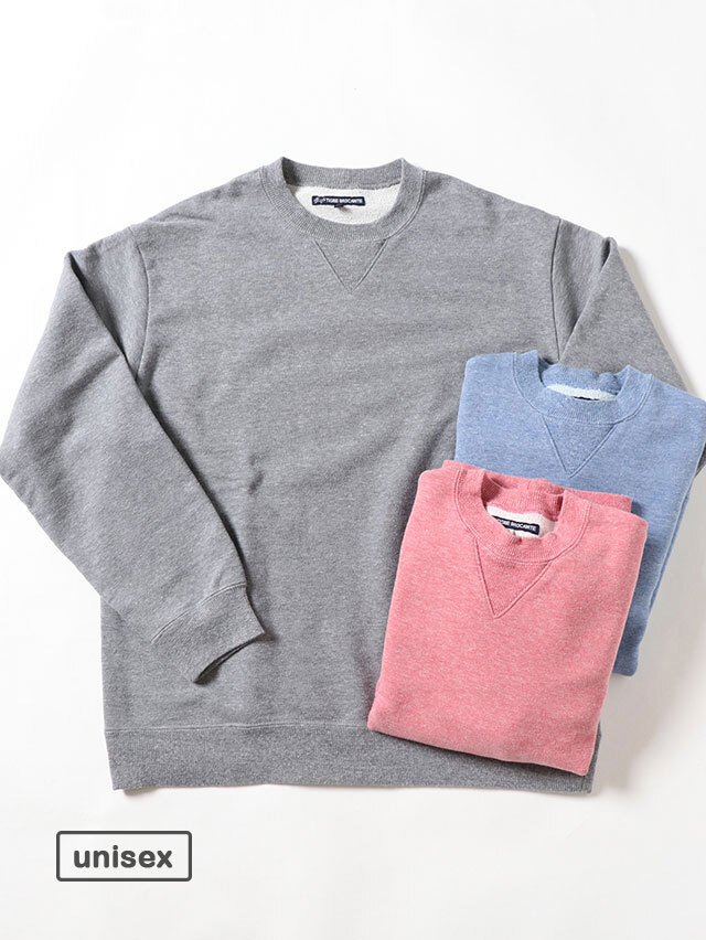 シモフリライト裏毛クルーネックスウェット