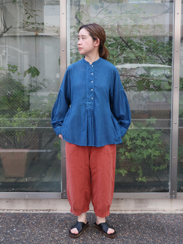 シルクリネンムエタイ8分丈パンツ TIGRE BROCANTE