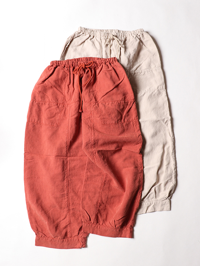シルクリネンムエタイ8分丈パンツ TIGRE BROCANTE