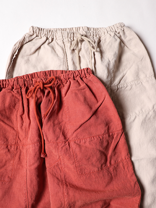シルクリネンムエタイ8分丈パンツ TIGRE BROCANTE
