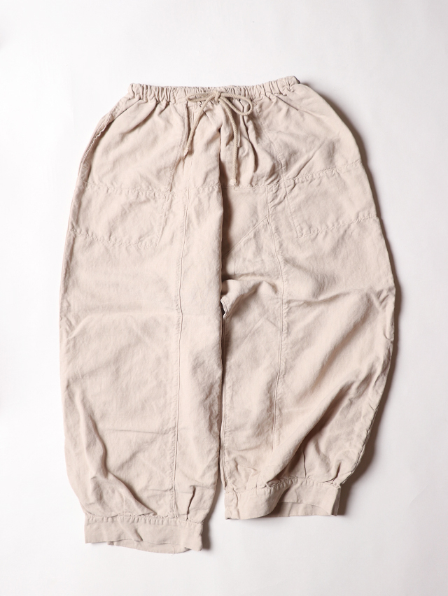 シルクリネンムエタイ8分丈パンツ TIGRE BROCANTE