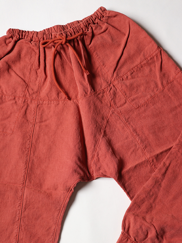 シルクリネンムエタイ8分丈パンツ TIGRE BROCANTE