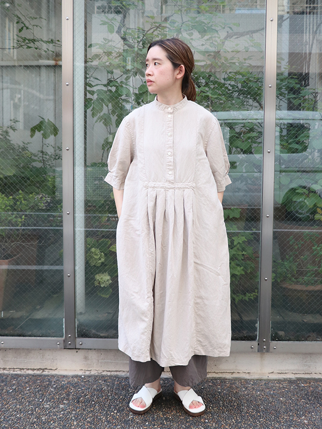ちゃっぴさん専用 シルクリネンプルオーバータックワンピース TIGRE BROCANTE