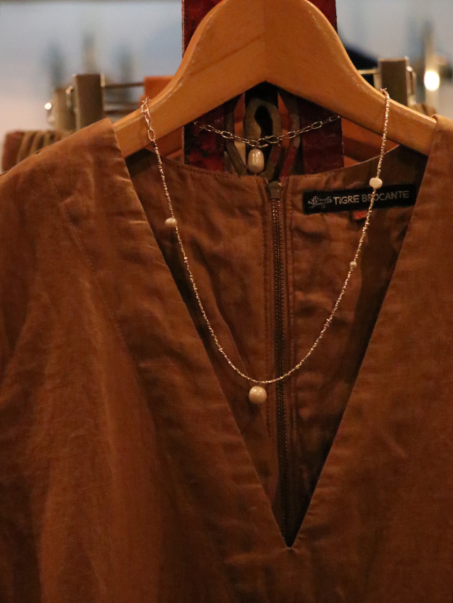 Silver chain adjustableネックレス TIGRE BROCANTE
