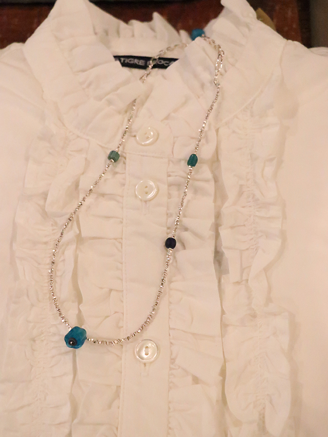 Silver chain adjustableネックレス TIGRE BROCANTE