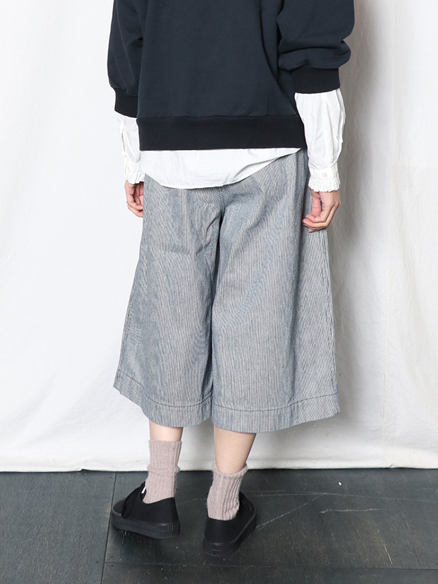 スモールヒッコリーカーゴキュロットパンツ TIGRE BROCANTE