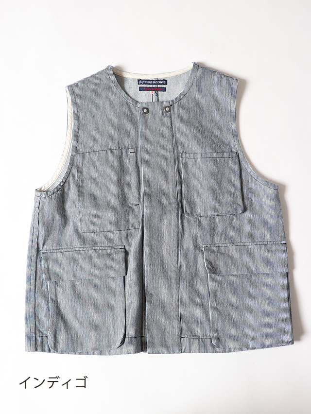 スモールヒッコリーハンティングベスト TIGRE BROCANTE