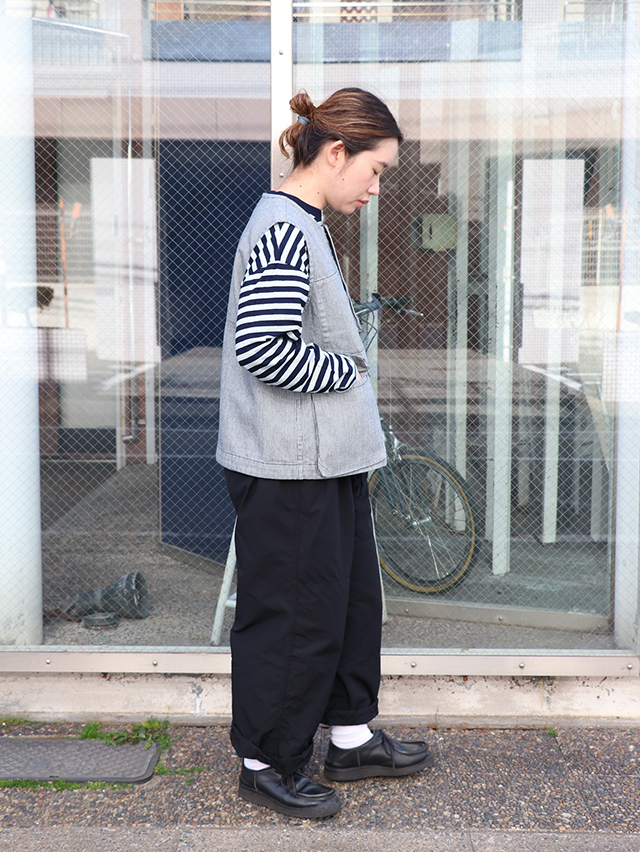 THE J.PETERMAN.CO刺子織 ハンティングベスト　USA製 スモールヒッコリーハンティングベスト TIGRE BROCANTE