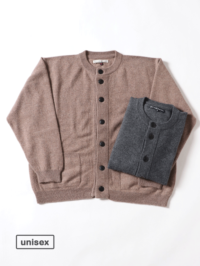 カシミヤスターボタンカーディガン