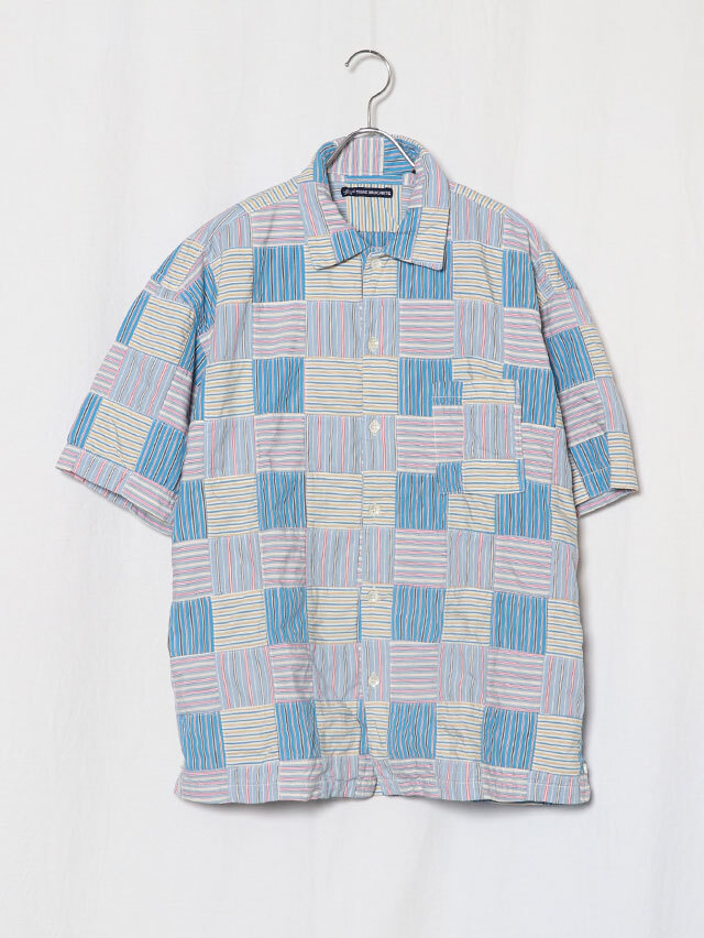 【お値引】TIGRE BROCANTE ストライプシャツ（水色と青のストライプ） お値引】TIGRE BROCANTE ストライプシャツ（水色と青の