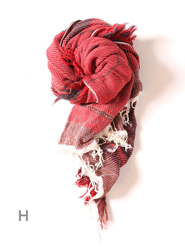 tamaki niime ストール タマキニイメ tamaki niime タマキニイメ roots shawl middle wool×cotton OR