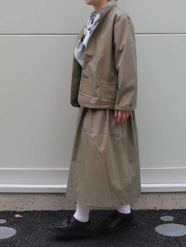 C/P玉虫ギャバショートラペルジャケット TIGRE BROCANTE
