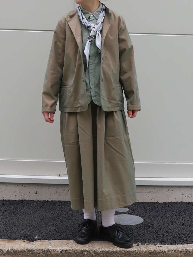C/P玉虫ギャバショートラペルジャケット TIGRE BROCANTE