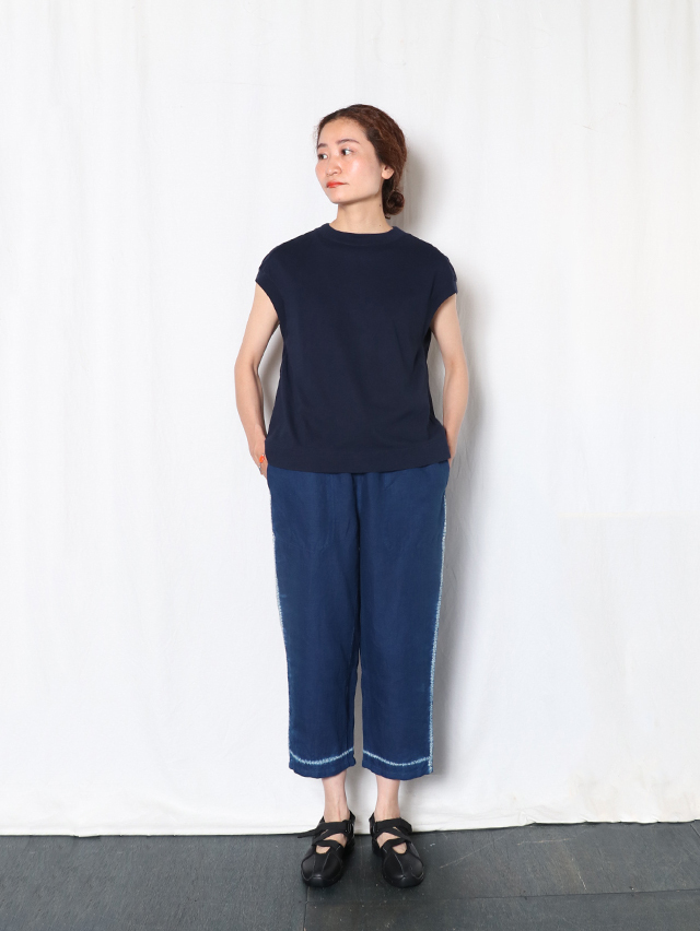 Thin line絞りタゴサクパンツ TIGRE BROCANTE